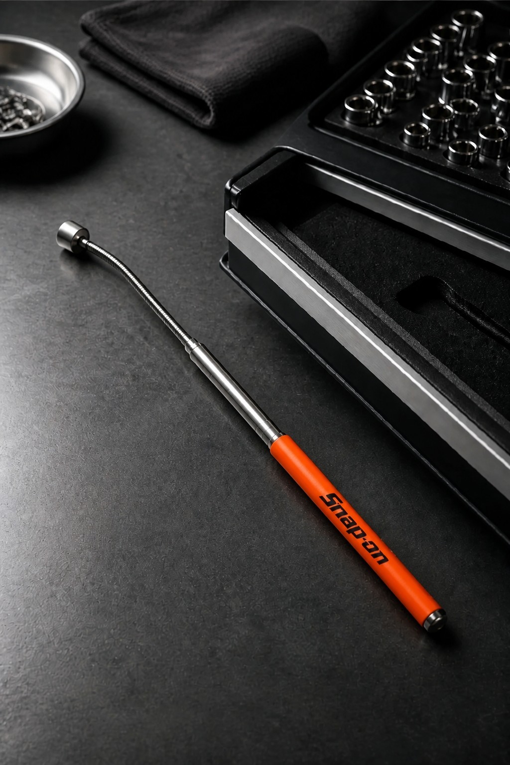 3X PROMO For Snap-on Tools MAGNETIC PICK UP TOOL TELESCOPING UP TO 21″ ORANGE 🟠