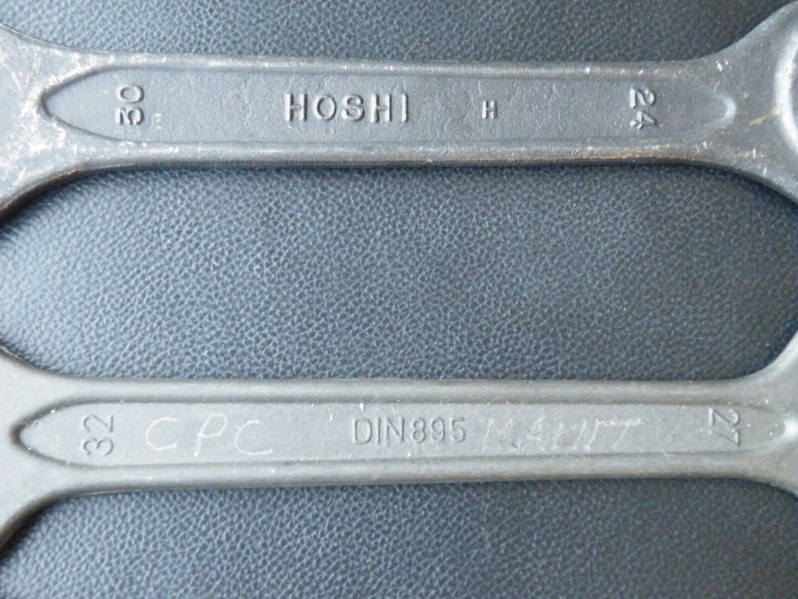 Vtg Gedore DIN895 Open Wrench 24x27mm(x2) + 27x32mm Germany + HOSHI FREE SHIP