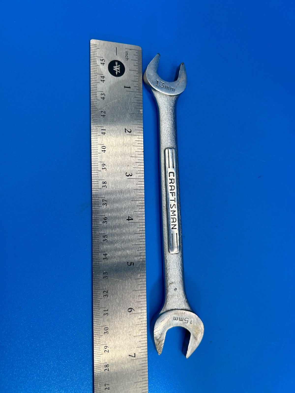 Craftsman Tools Double Open End Wrench 13MM x 15MM =V=USA T-9-36