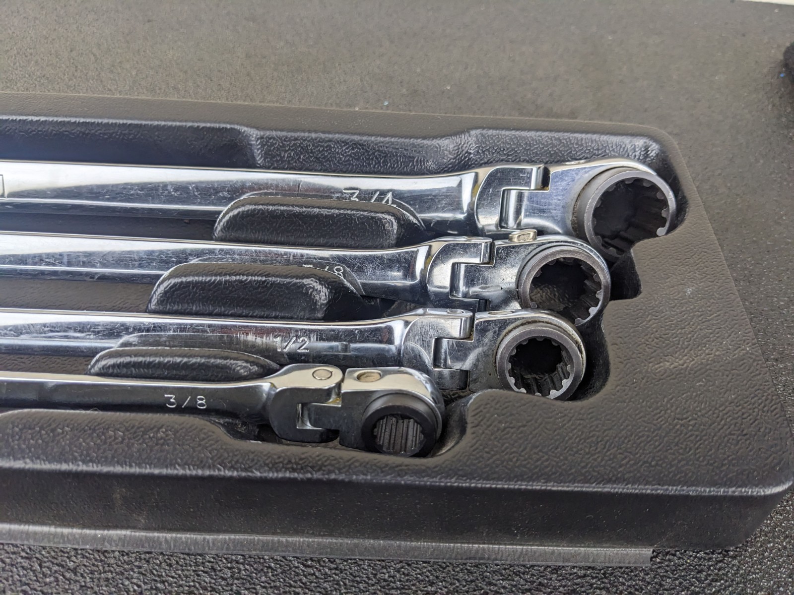 #bo130 Platinum XXL Reversible SAE Ratcheting Flex-Head Wrenches 99750