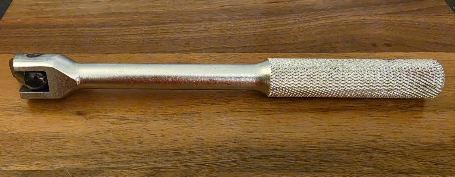 Vintage EASCO USA 731309 1/2″ Drive Flex Head Breaker Bar Knurled Handle 10″