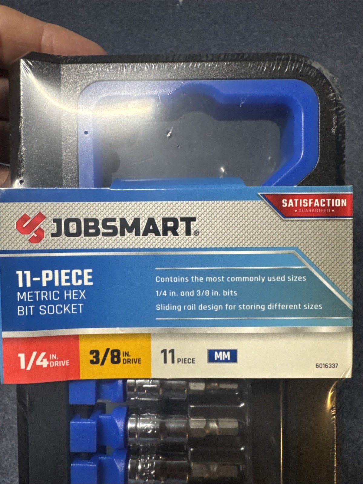 Job smart 11pc Metric Hex Bit Socket 1/4in & 3/8in Bits
