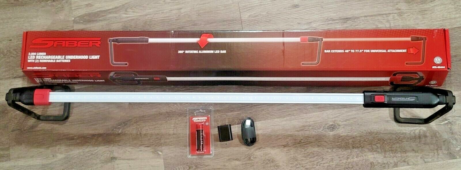 ATD SABER 2,000 Lumen Rotating Rechargeable Underhood Light w/2 Batteries #80444