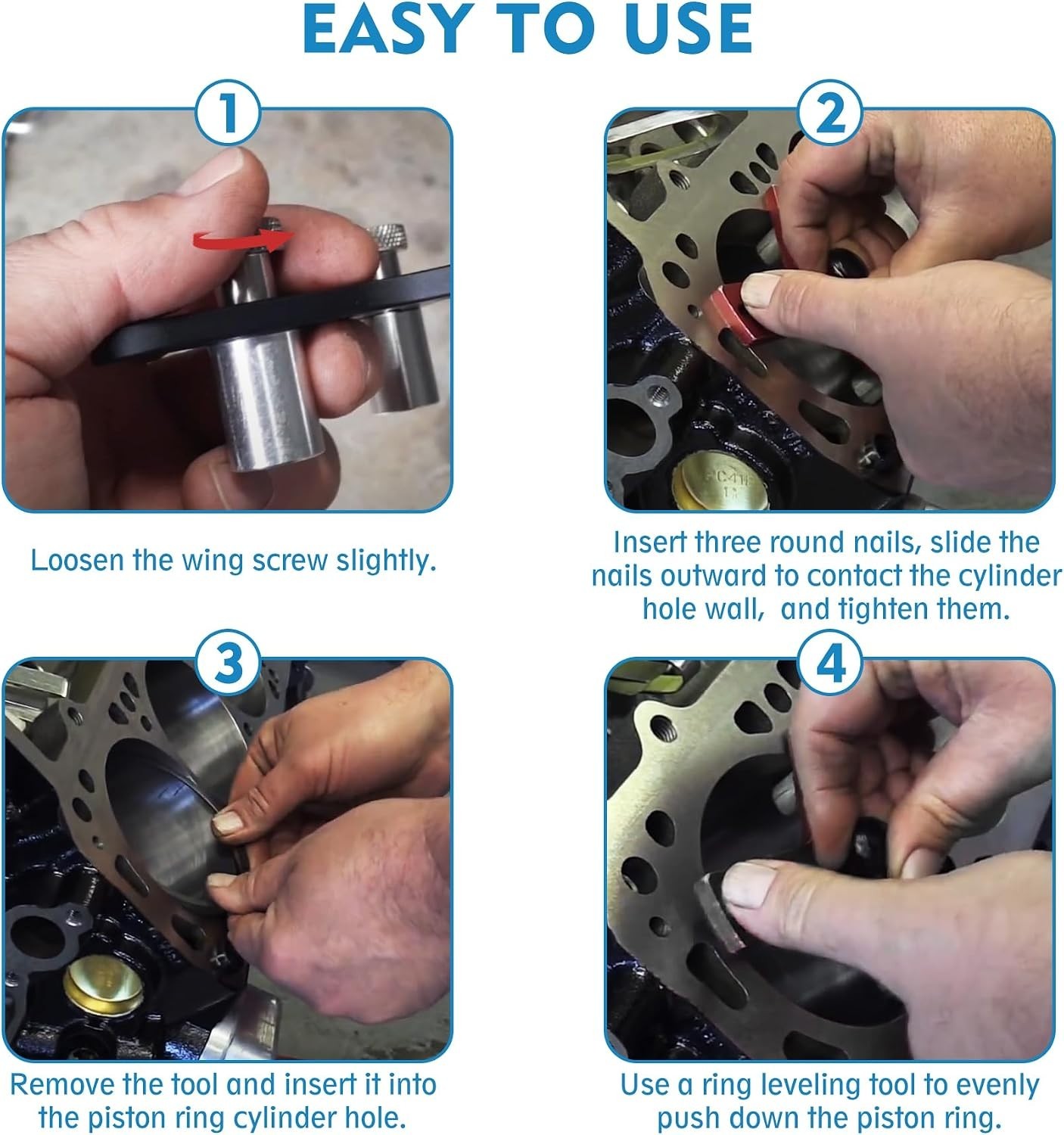 High-Quality Aluminum Piston Ring Tool – 2-5 Inch Bore Measurements Made Easy
