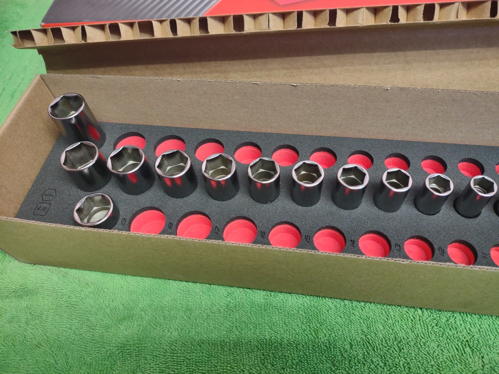New! Snap-on 221SFMSFRX 21pc 3/8″ Drive Metric Socket Set 6–20mm Shallow & Deep