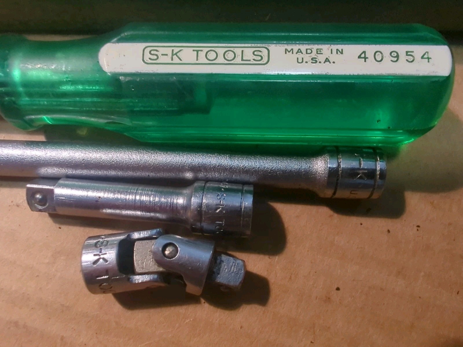 Nice Vintage SK Tools USA 1/4” Drive Socket Set Sae Deep Shallow 19pcs S-K