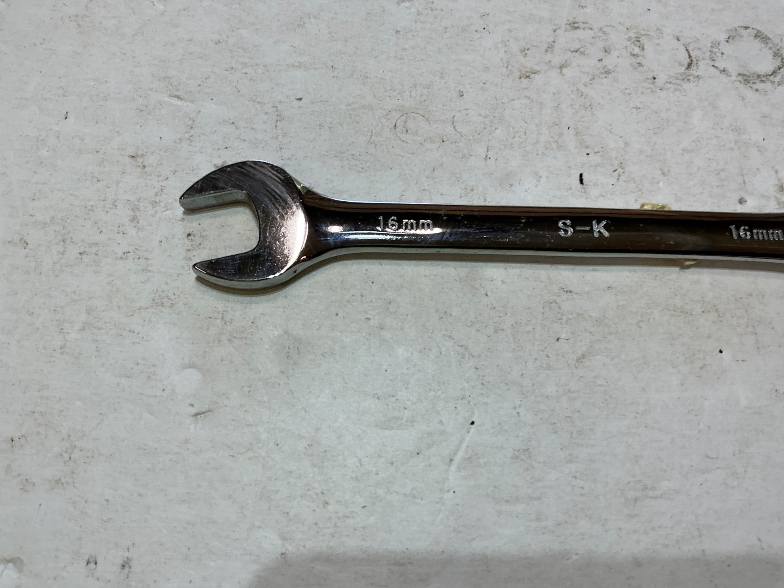 NOS S-K tools SuperKrome 11/16″ combination wrench 88222 USA made