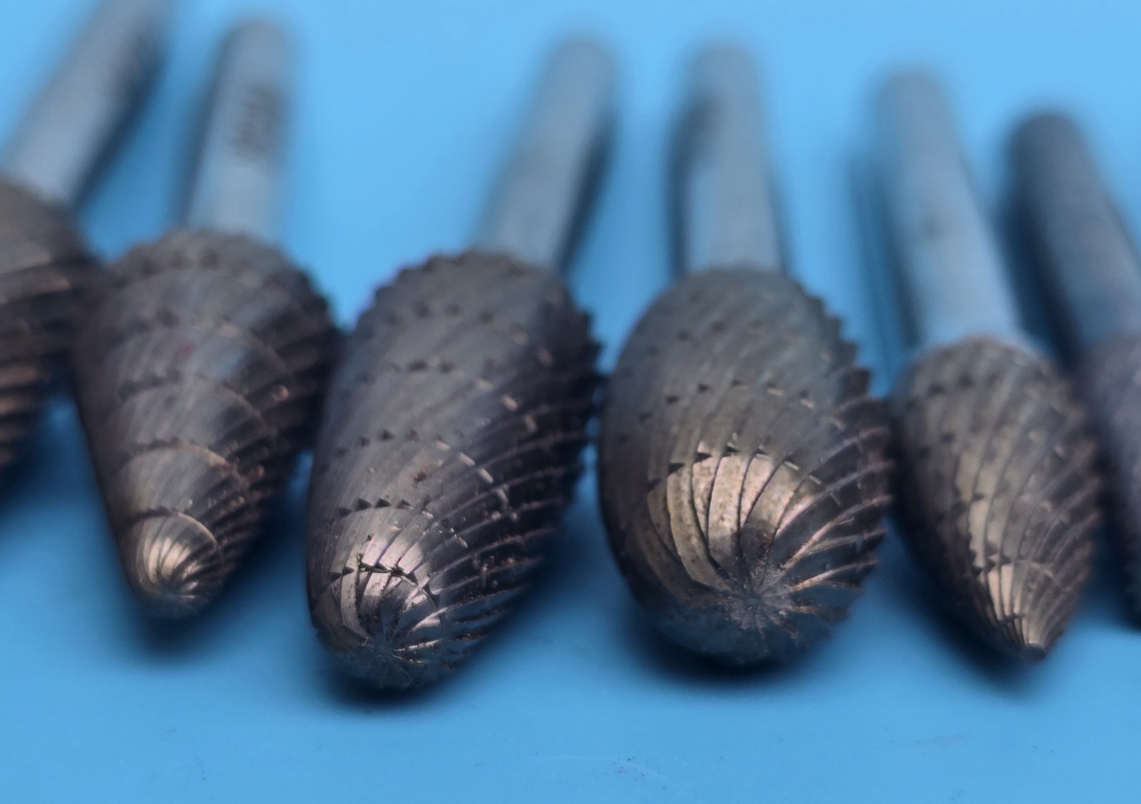 Snap-on. VWB80OC 8 Piece SOLID CARBIDE BURR SET Used Very Good Condition