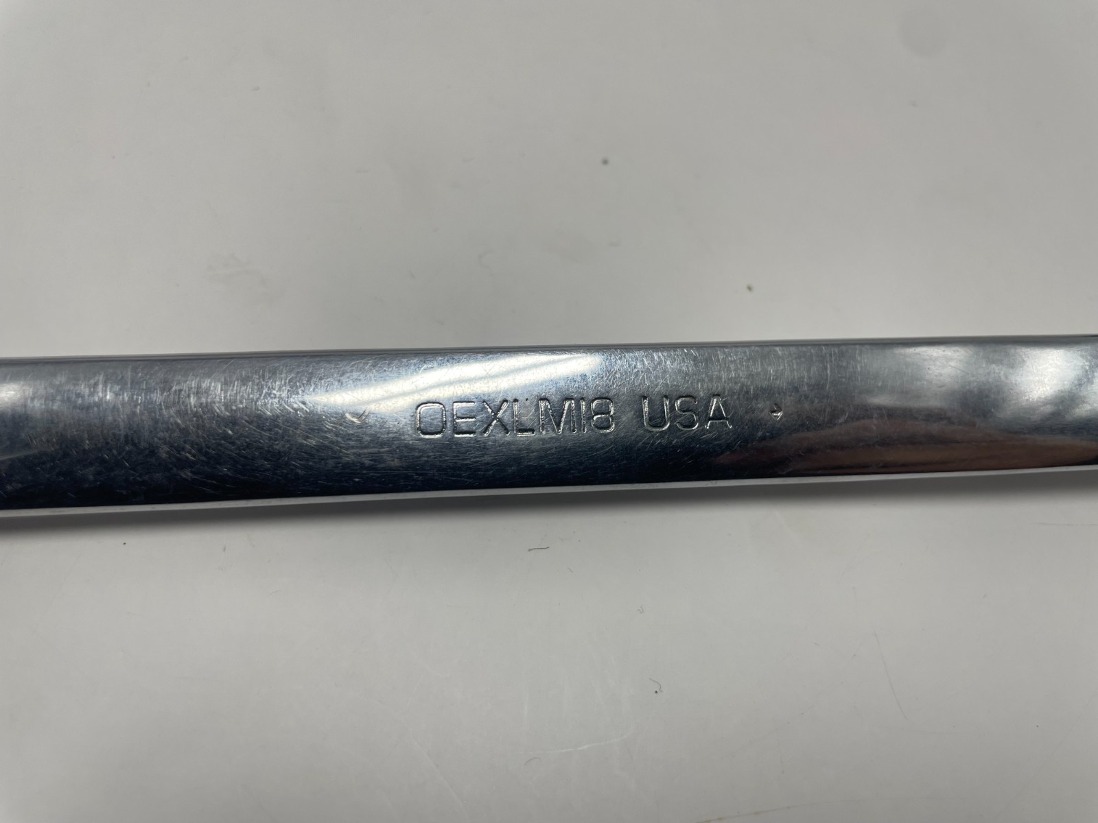 Snap-on Tools OEXLM18 Xtra Long Combination Open Box End Wrench Metric 18mm