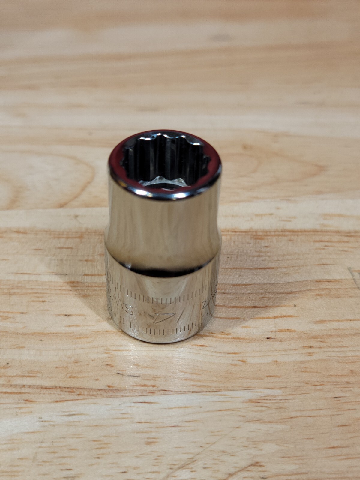 Snap-on Tools SWM141A 14mm 1/2″ Drive Metric 12-Point Shallow Socket