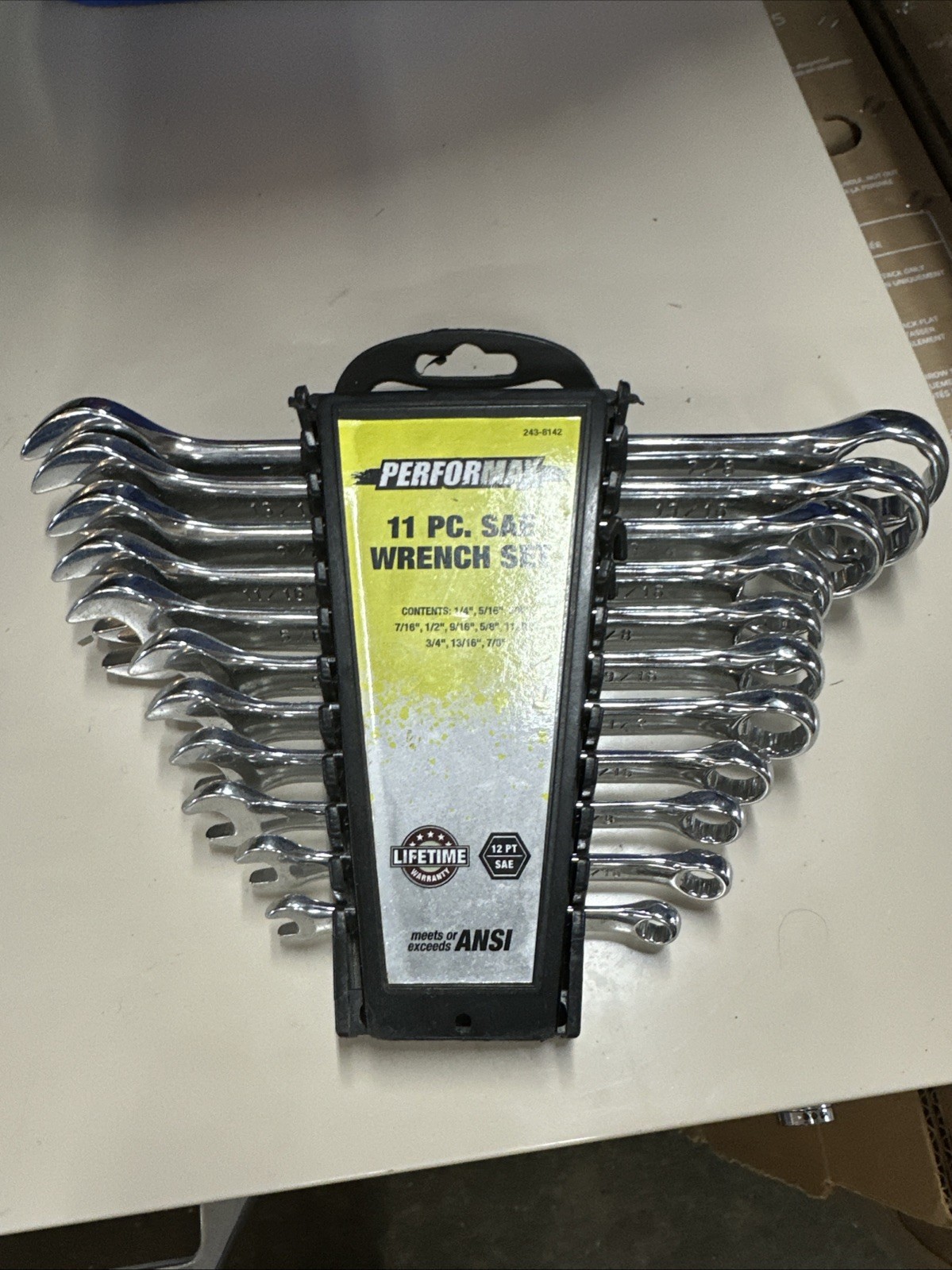 Performax 11 pc SAE Combination Wrench Set