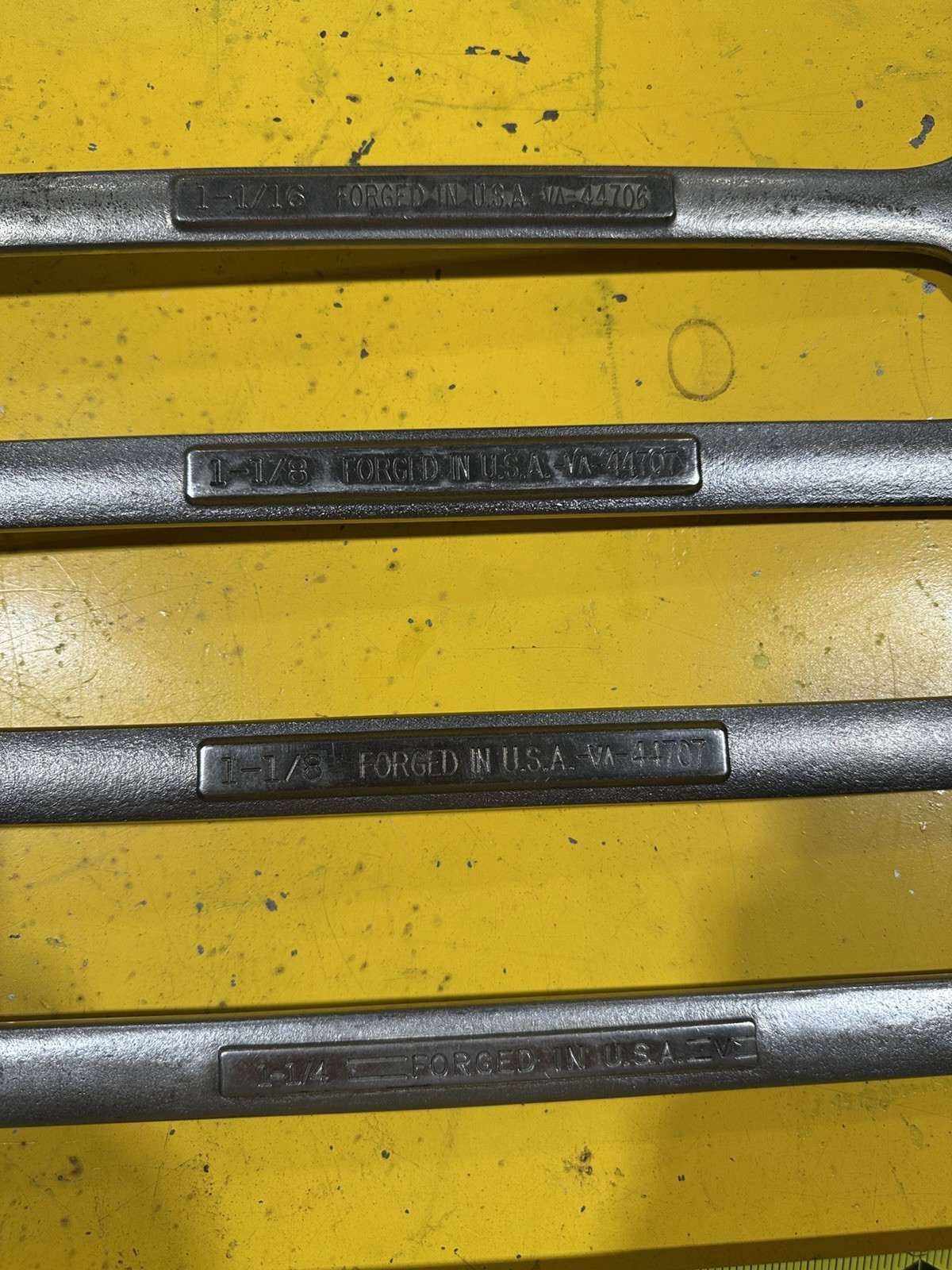 Craftsman USA Jumbo Wrench Lot – 1-1/16, 1-1/8, 1-1/8, 1-1/4