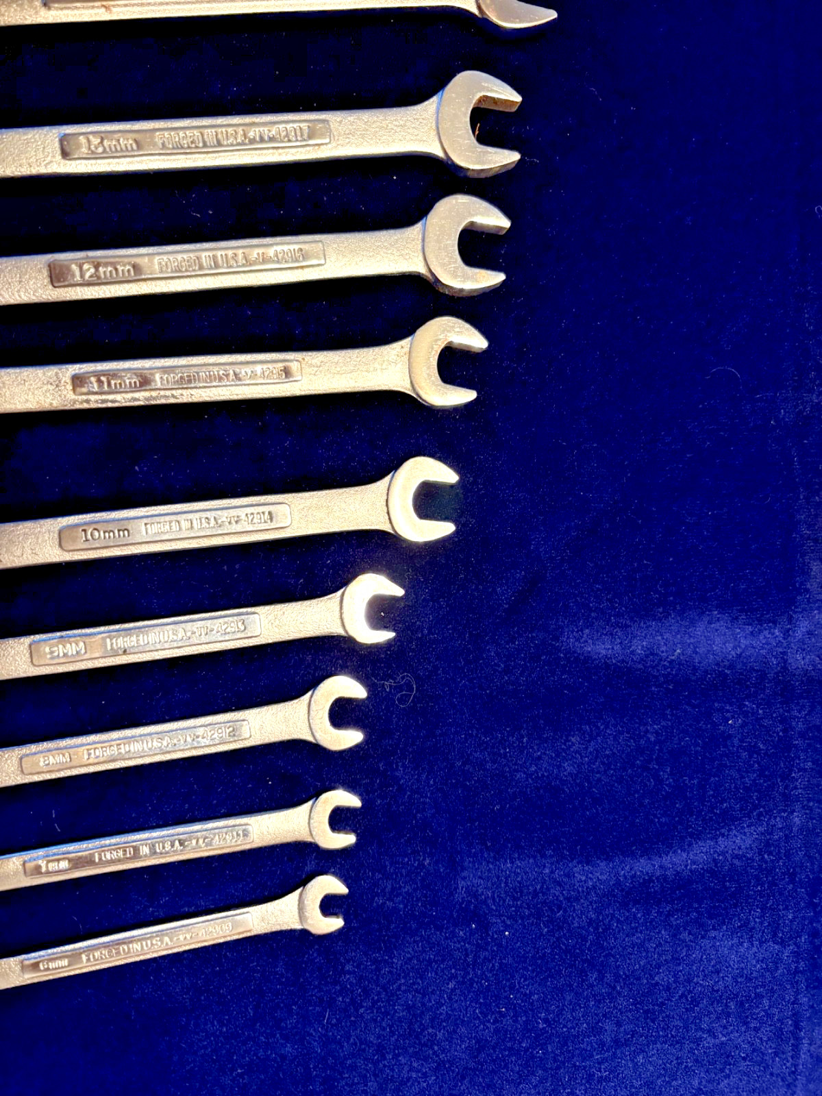 Vintage Craftsman Metric Wrench Set 12 Piece USA Sizes 6mm-19mm