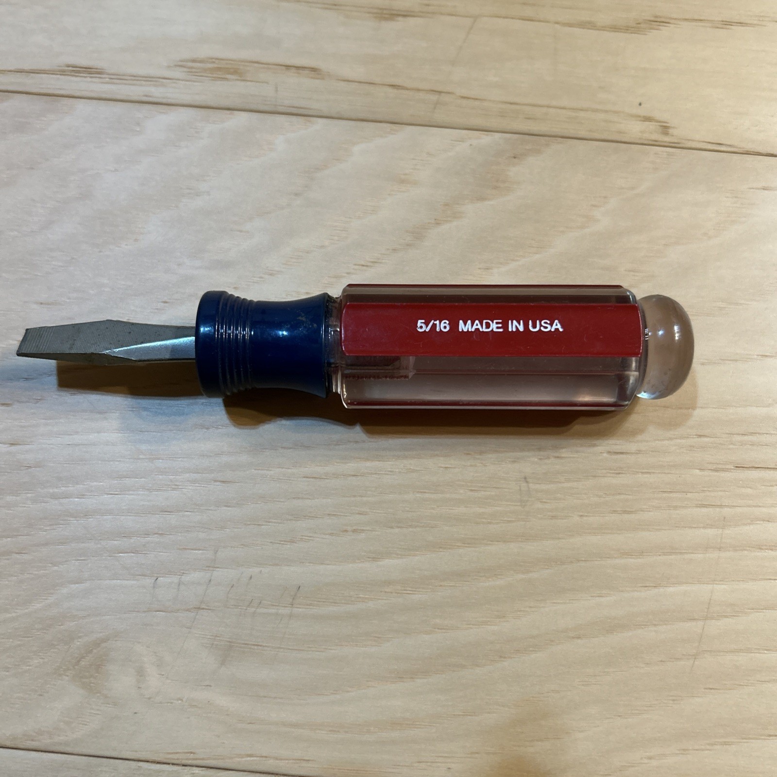 Sears Craftsman USA Super Stubby Slotted Flat Screwdriver 41586 5/16”x1.75”