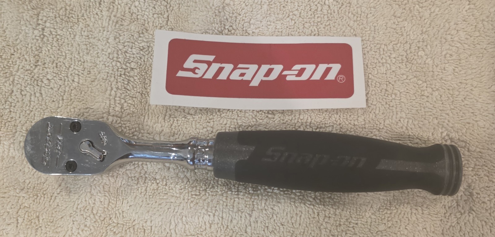 Snap-on Tools 3/8″ Drive Cynergy Soft Grip Fixed Ratchet FH100 – Power Grey