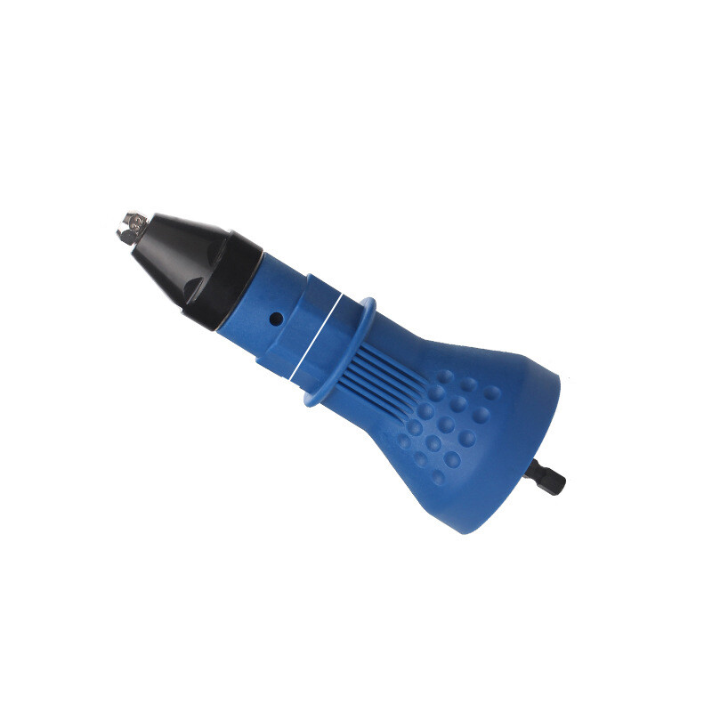 Blue Electric Rivet Nut Gun Adaptor Insert Cordless Power Drill Tool Kit