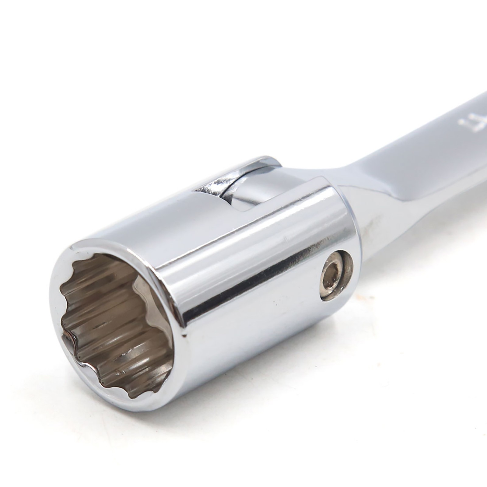Pack of 2 17mm Swivel Head Combination Socket Spanner Wrench Car Repairing Tool