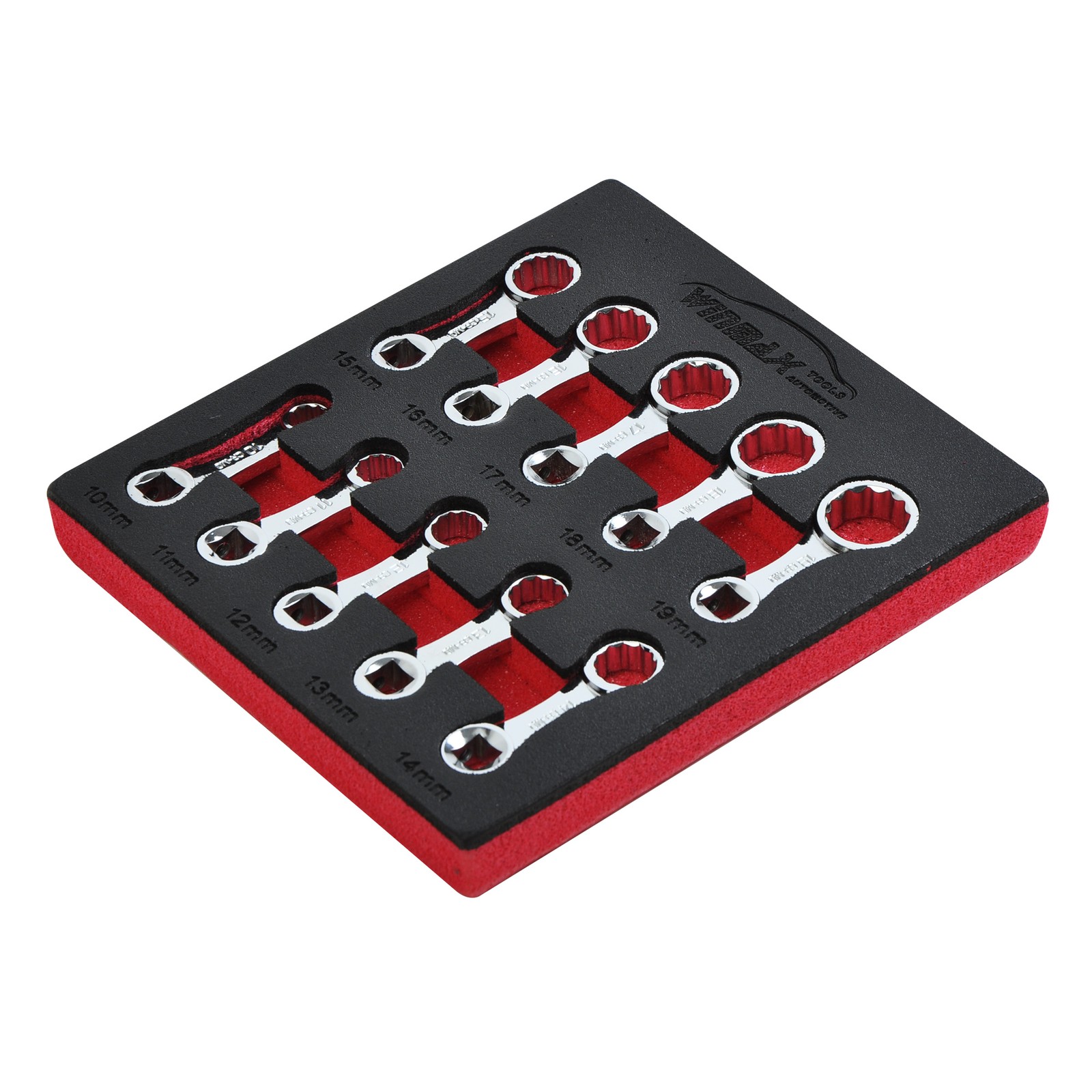 10pc Torque Wrench Set 12 Point Spanner Adaptor Set 3/8″ Drive Metric 10 to 19mm
