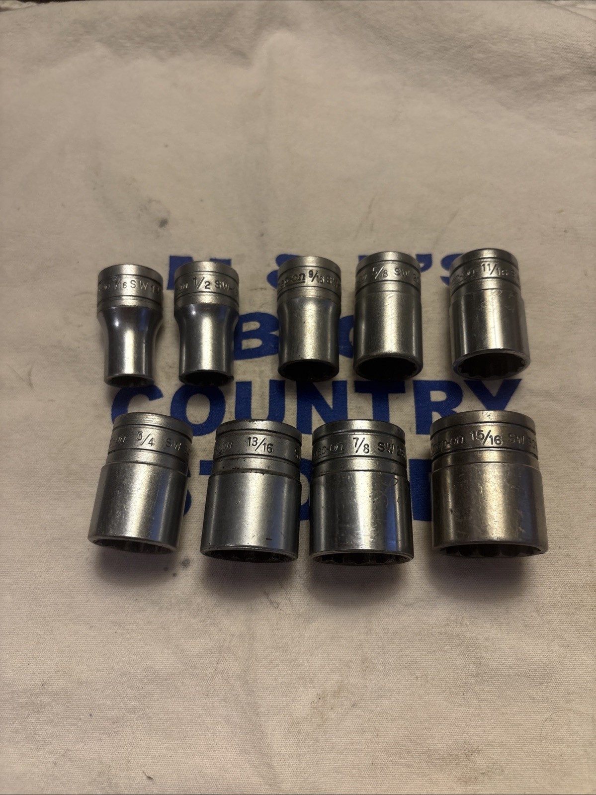 Snap-on Tools USA 1/2″ Drive SAE 12pt Shallow Chrome 9pc Socket Set 7/16-15/16″