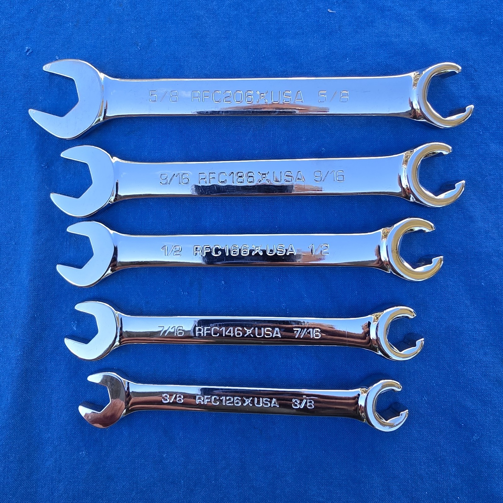 Matco 5pc 3/8” – 5/8” SAE Line Flare Nut Combo Wrench Set