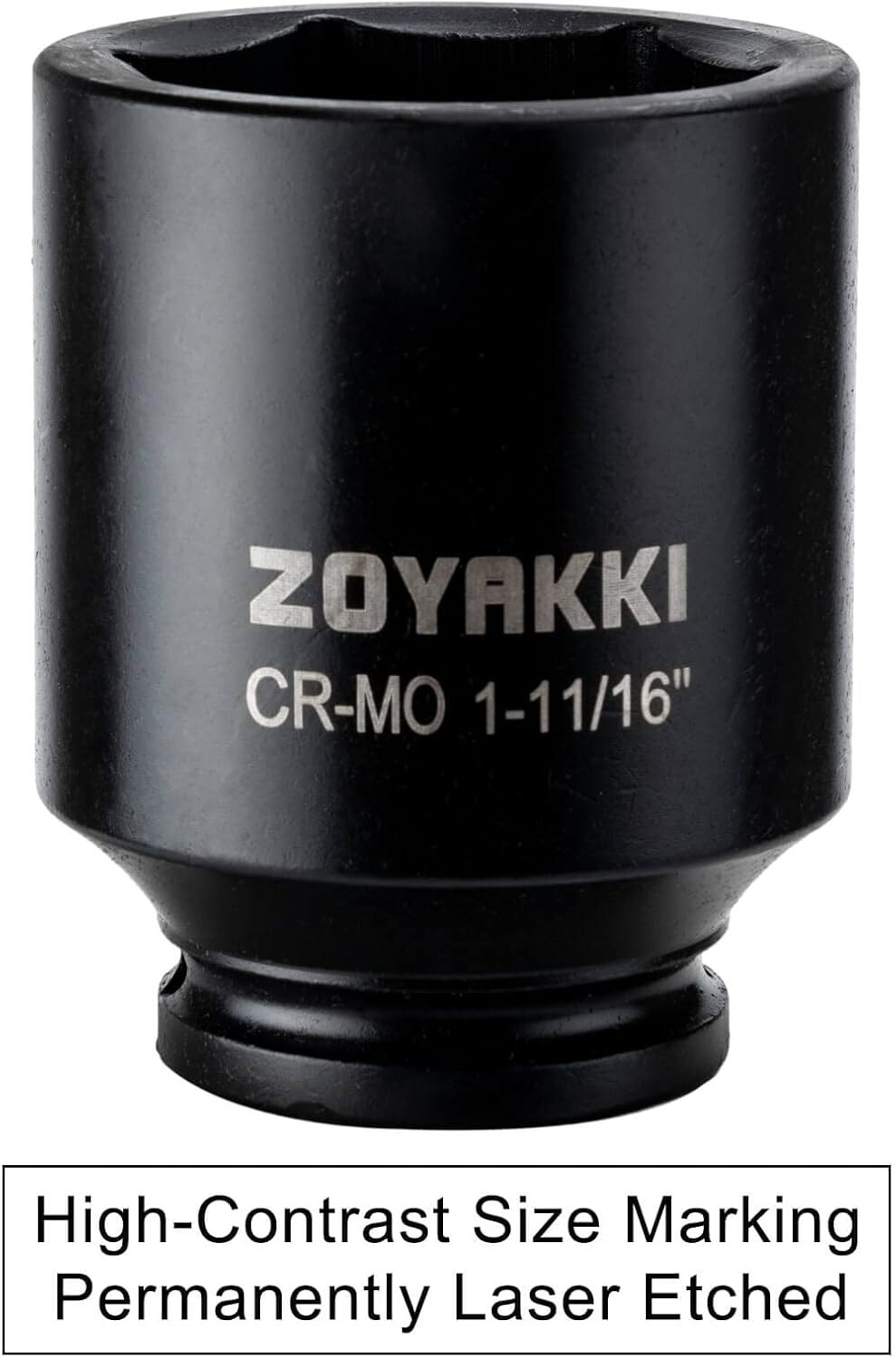 1-11/16″ Deep Impact Socket – Corrosion-Resistant, Easy to Read Markings