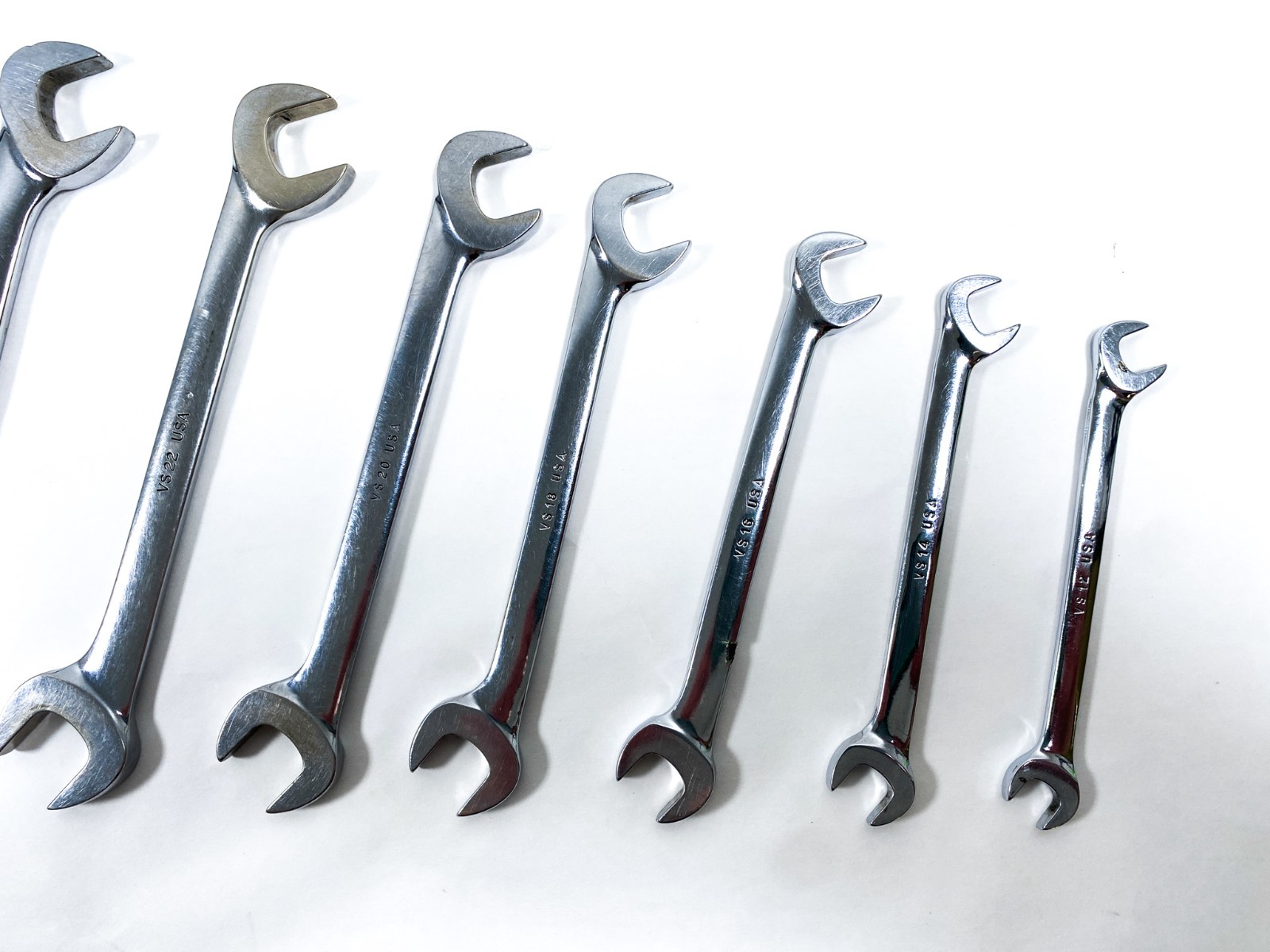 SNAP ON TOOLS USA 13-PIECE SAE 4 Way Open End Angle Wrench Set 3/8″ – 1-1/8″