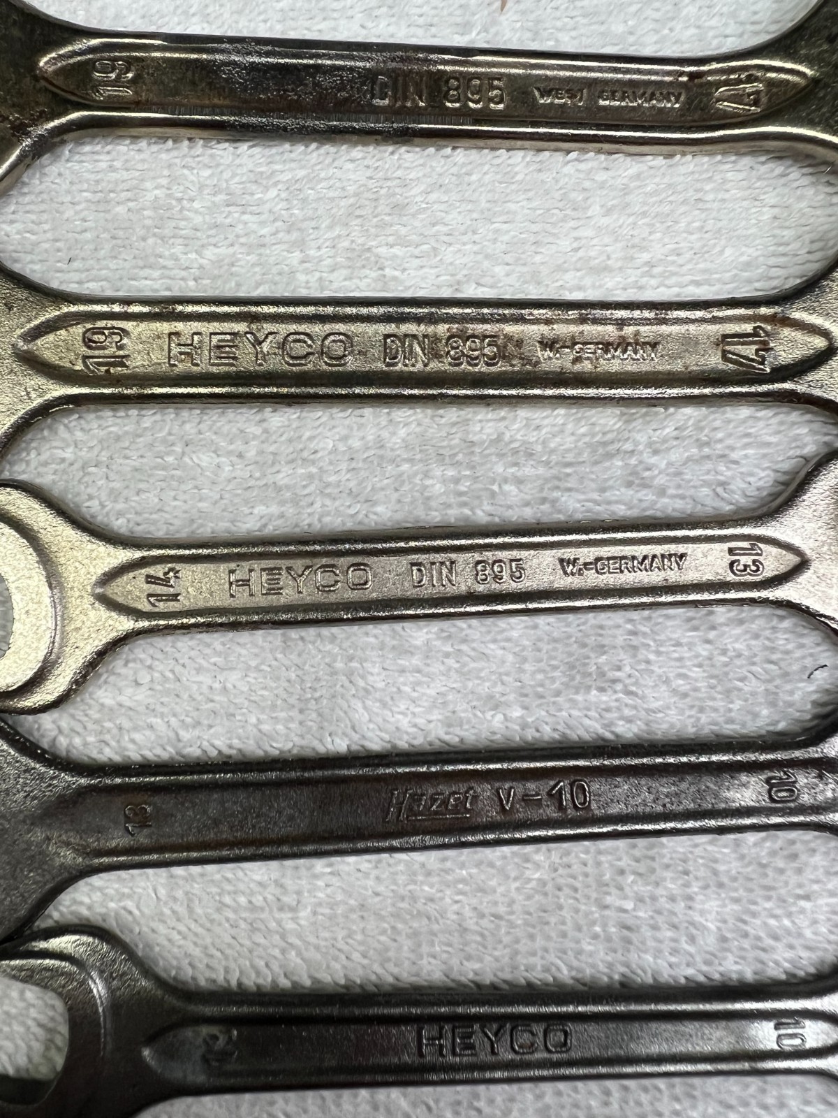 Heyco/Hazet wrenches Metric Multiple styles and sizes lot of 8.5