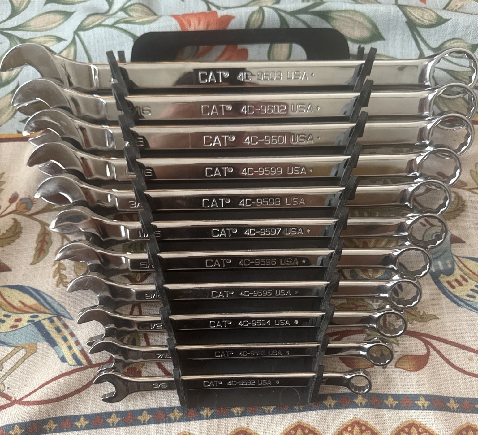 Cat USA Caterpillar 3/8″ to 1″ SAE Open Combination 11pc Wrench Set 4C-9600