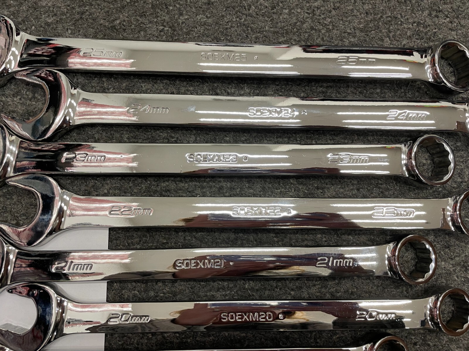 Snap-on Tools USA NEW 38pc SAE & METRIC MASTER Flank Drive Plus Combo Wrench Set