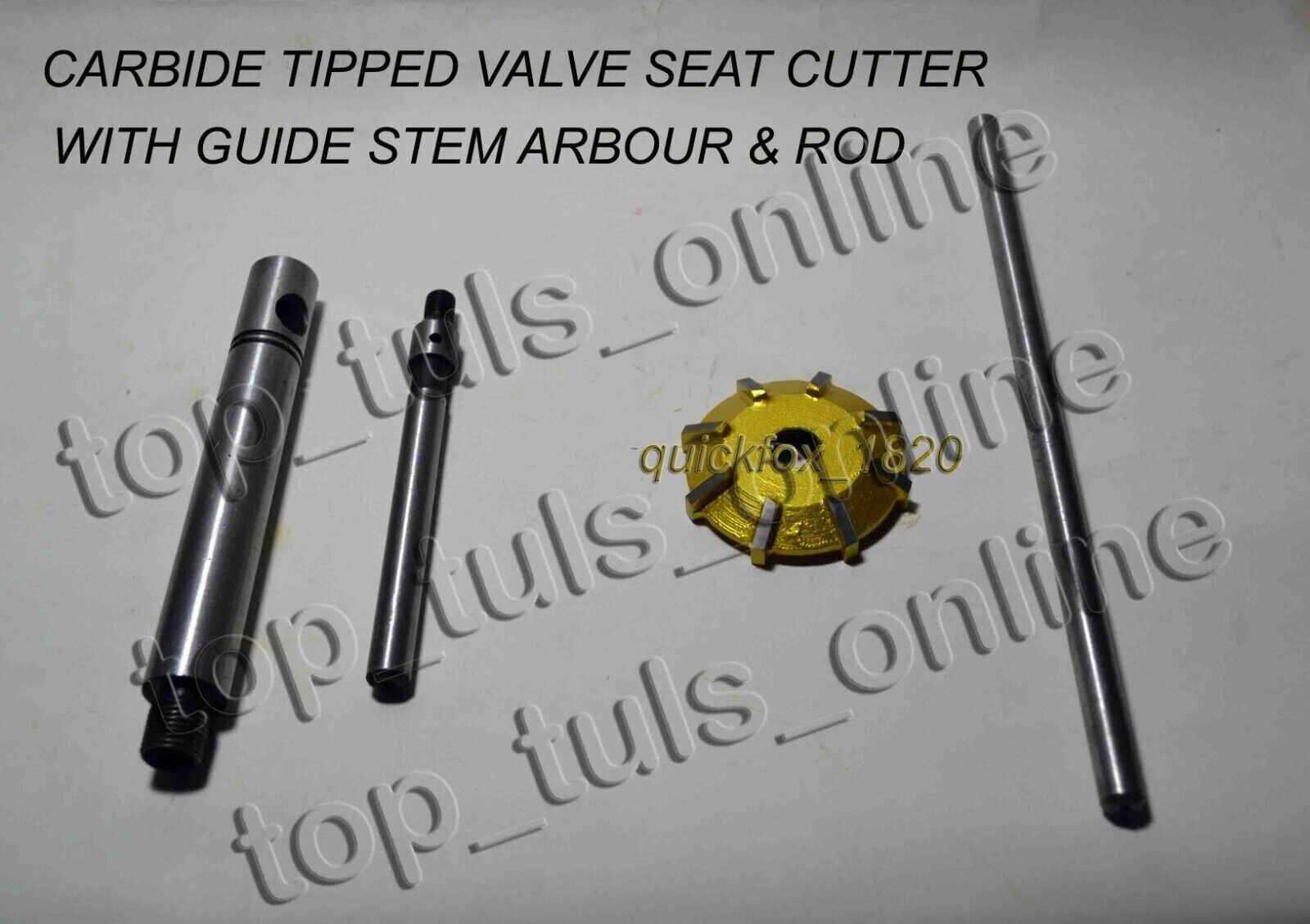 CHEVY 350 Small Block VALVE SEAT CUTTER KIT 3 ANGLE CUT CARBIDE PERFORMANCE