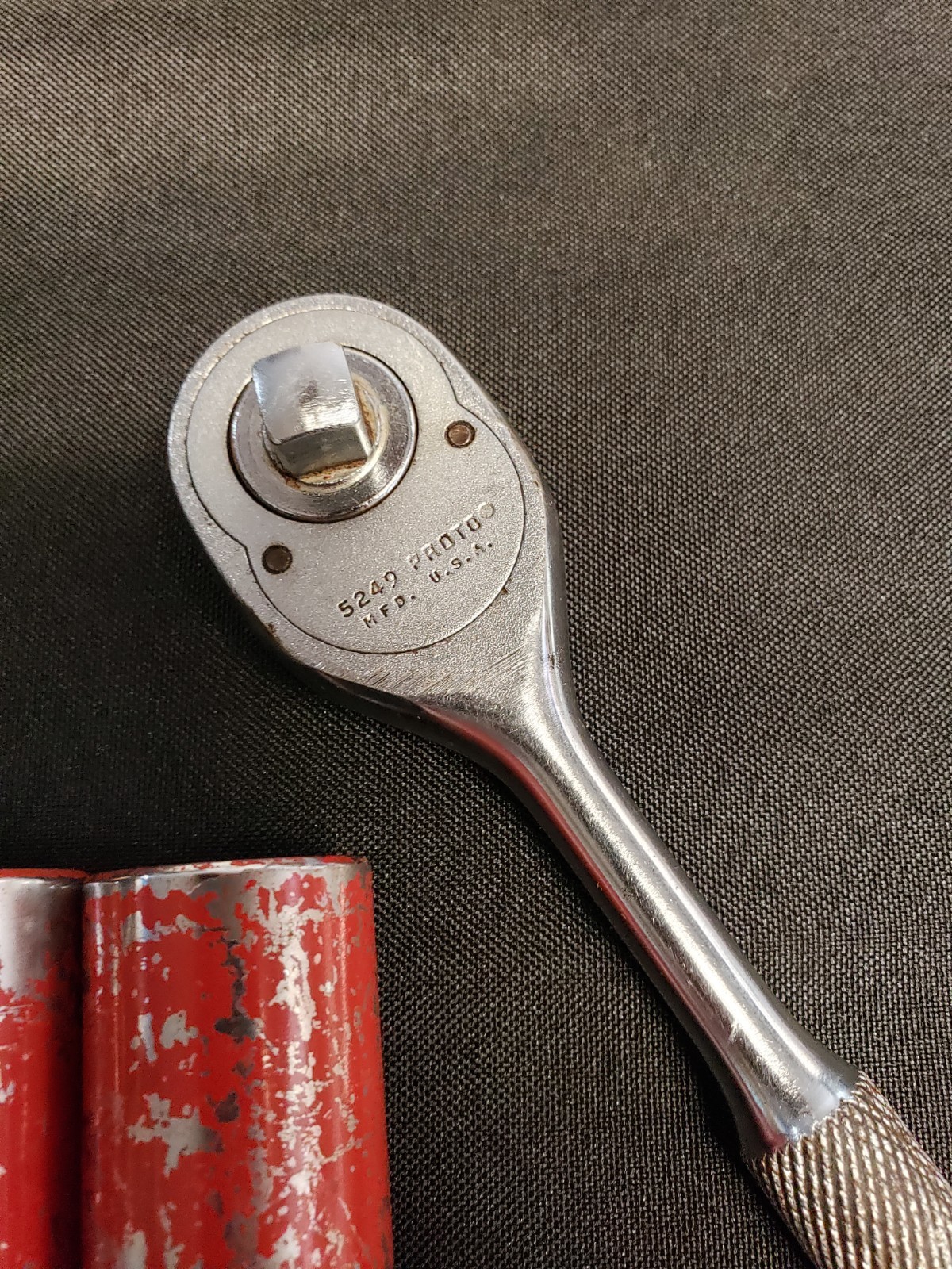 PROTO 5249 3/8″ Drive Classic Pear Head Ratchet 7″ W Professional Metric Sockets