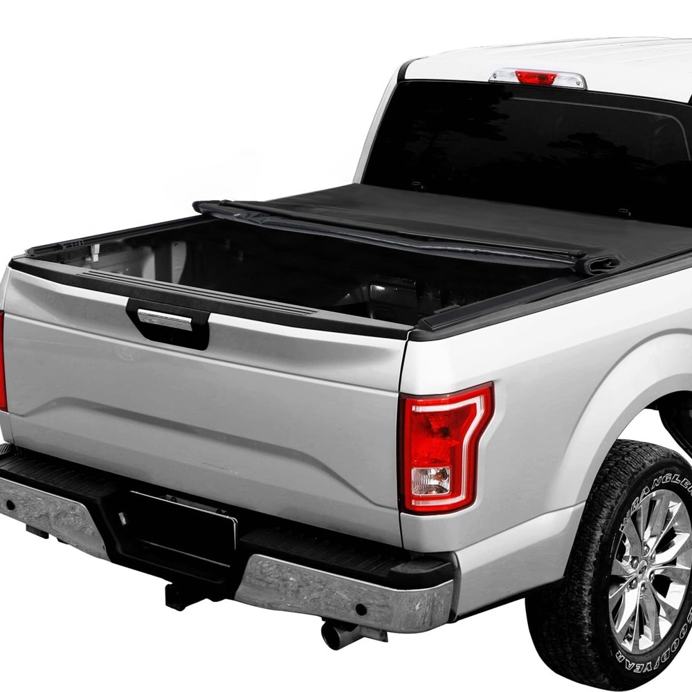 6.5FT Roll-up Soft Truck Bed Tonneau Cover for 2009-2024 Ford F150 Waterproof