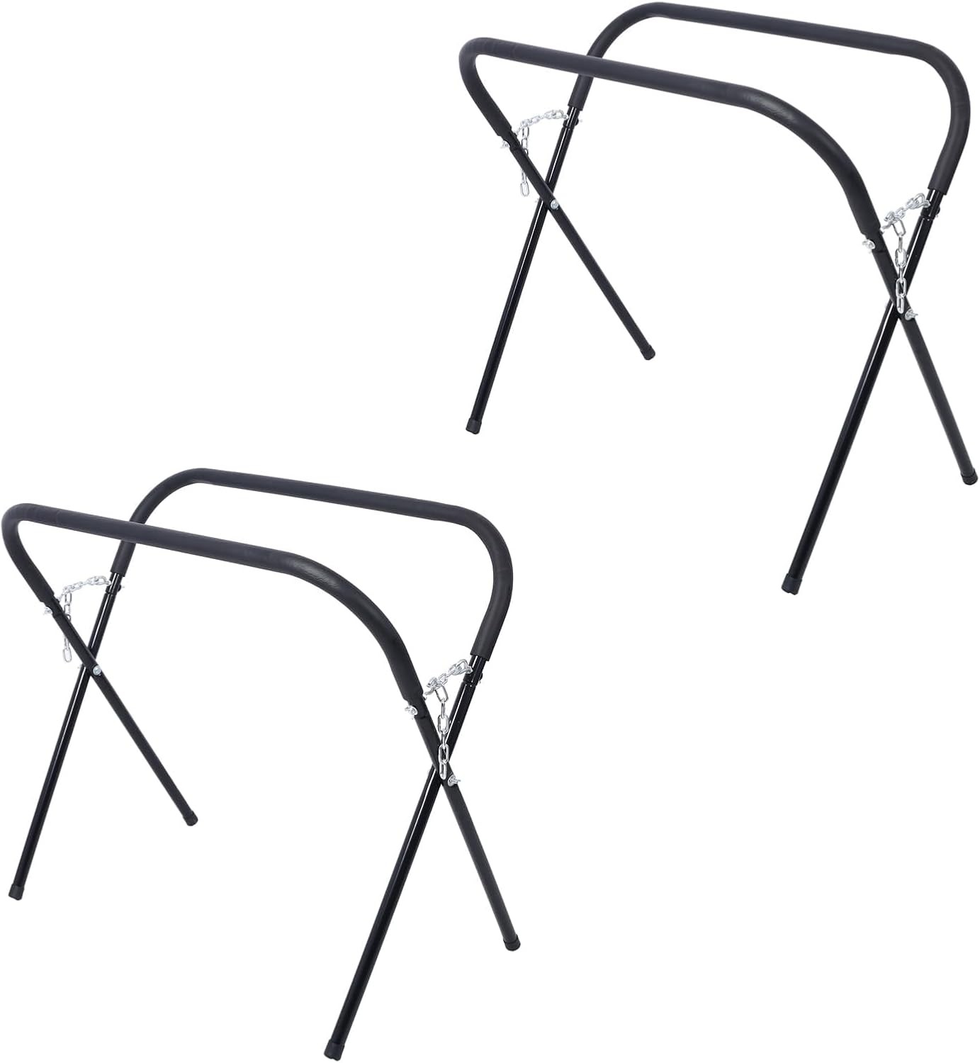 Heavy Duty Portable Work Stand Foldable Adjustable 750lbs Steel Shop Stands