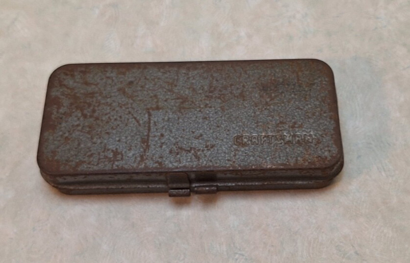 Vintage Craftsman 1/4 Drive Socket Set 6 Point Sockets Metal Case