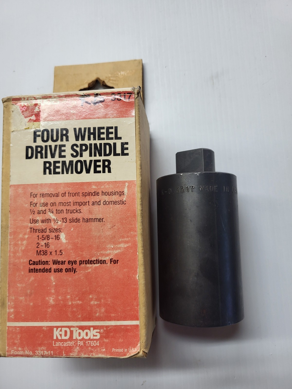 KD3317 Spindle Puller 4wd 1/2 & 3/4 Ton Trucks Use W/slide Hammer New Old Stock