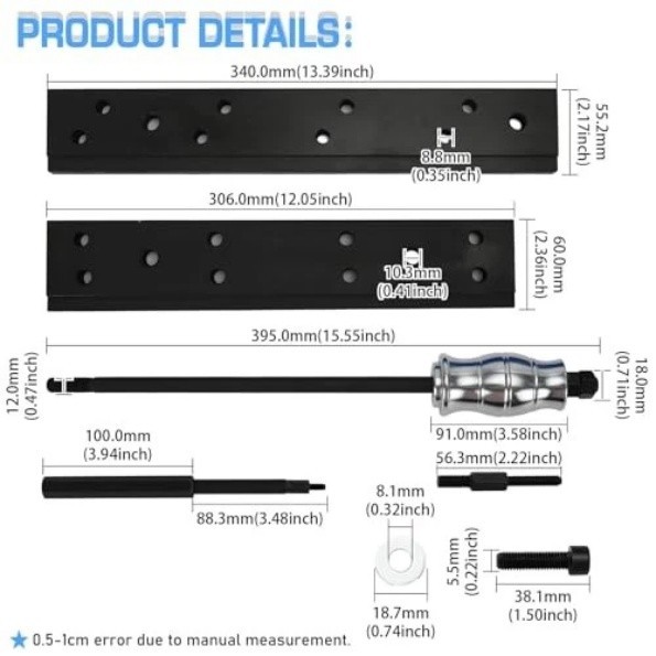 EN-51146 GM-51146 Fuel Injector Removal & Rail Assembly Replacer Master Tool Kit