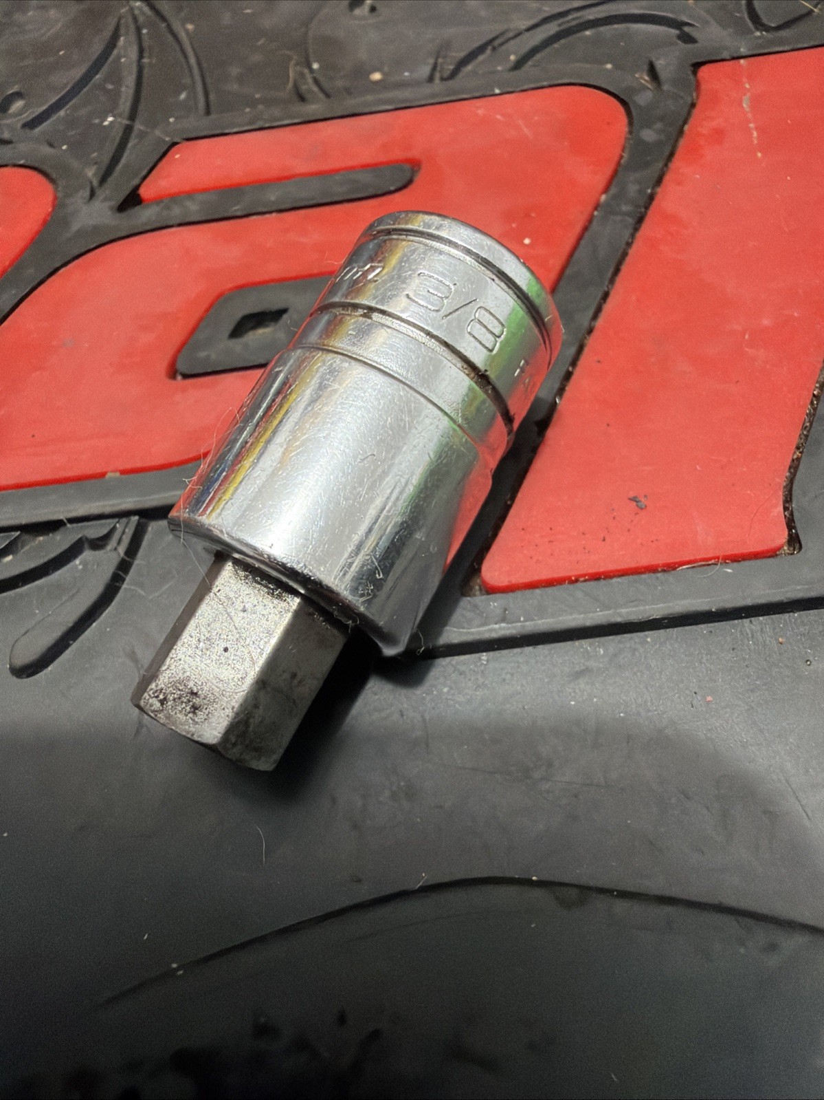 Snap On Tools USA 3/8 Drive SAE 3/8 Inch Stubby Hex Socket Driver FAXS12E