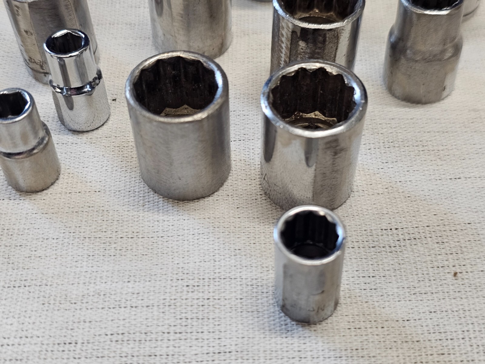 34 Kal 3/8″ 1/4″ Drive Sae Socket Set Ratchet 11/16 5/8 1/2 7/16 5/16 Japan USA