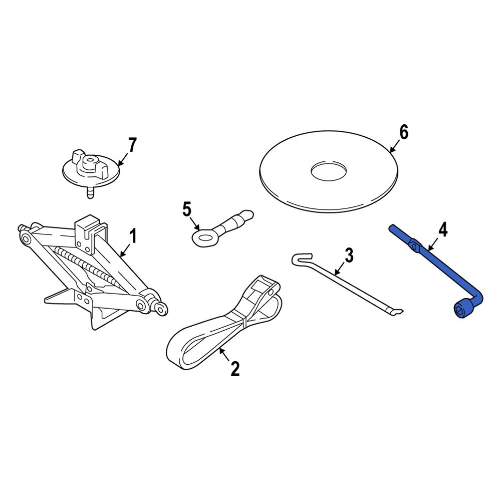 Mazda LD4769671 Wheel Lug Wrench