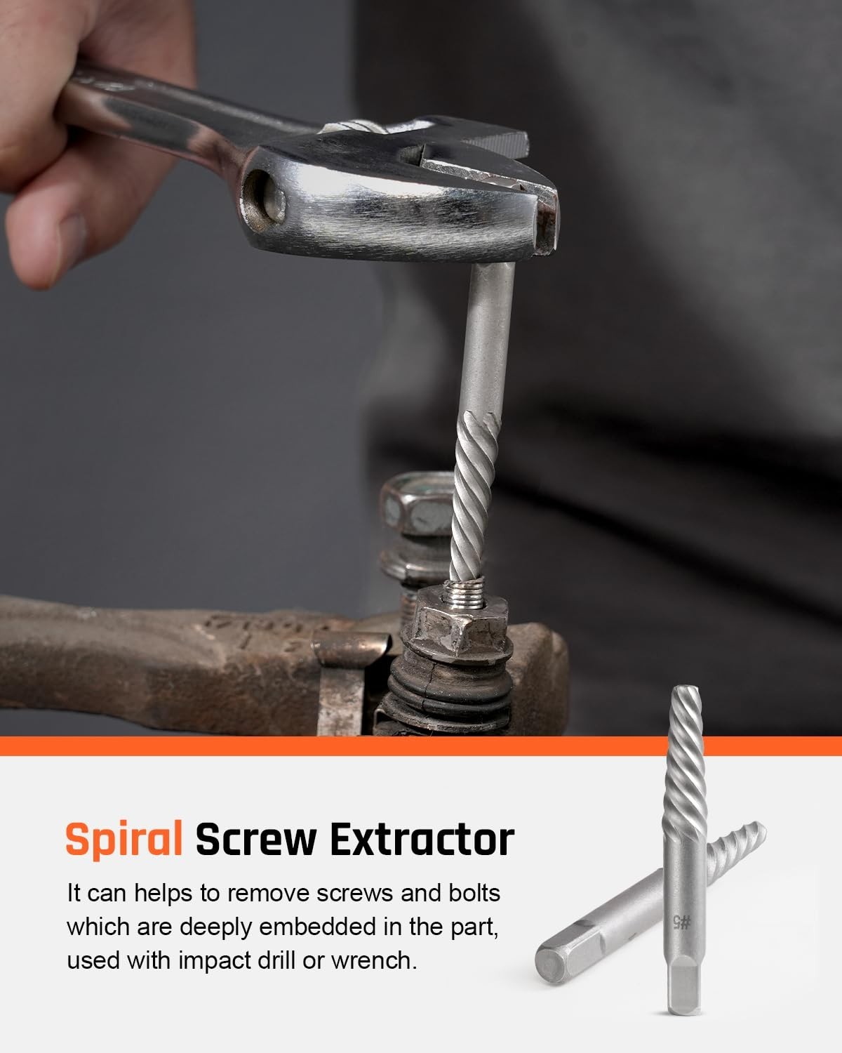 Bolt Extractor Kit, 39 Pieces Easy Out Screw Extractor Set, Left Hand Drill B…