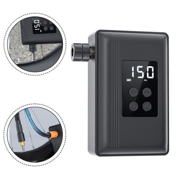 Electric Bike Pump Tire Compressor Lightweight Portable Compact Design