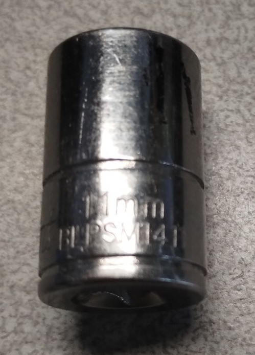 Blue Point Tools BLPSM1411 6 Point 1/4″ Drive 11mm Shallow Metric Socket