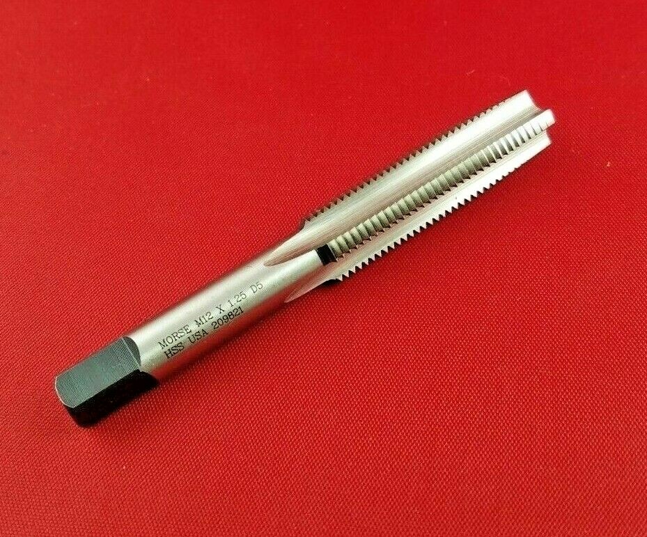 M12 X 1.25 Taper Tap 12MM HSS Morse MT3838157 Starter Tap 4FL RH D5 USA