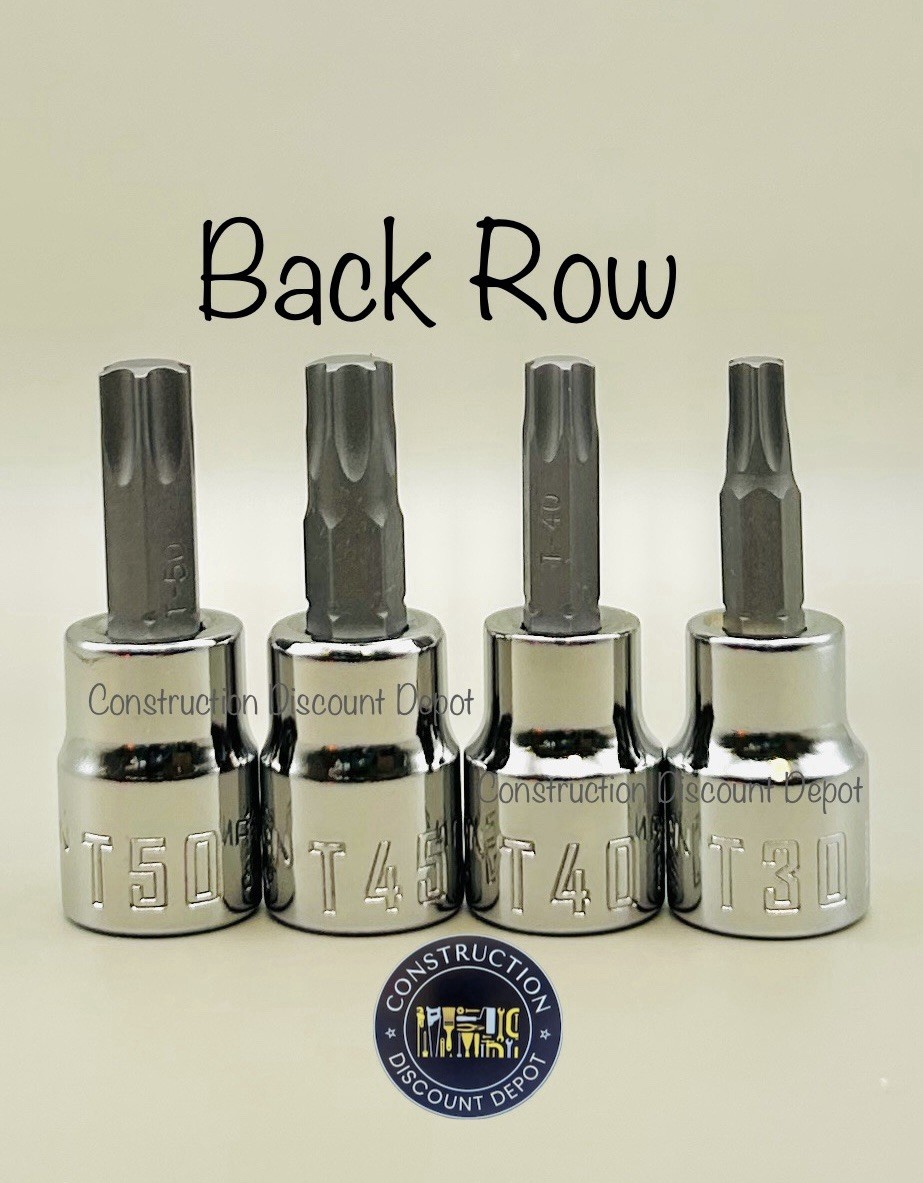 CRAFTSMAN HAND TOOLS 7pc 1/4 3/8 dr Torx / Star bit ratchet wrench socket set