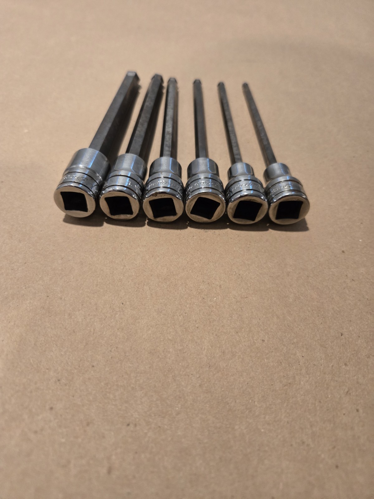 Snap On 3/8″ Drive 5/32-3/8 SAE Long Ball Hex Bit Driver Socket Set USA 206EFABL
