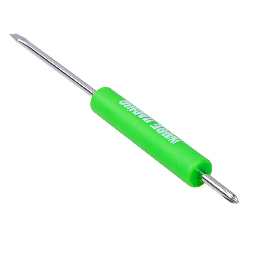 Green 10PCS Mini Pocket Screwdriver Flat Head Tip with Phillips Top Pocket Clip