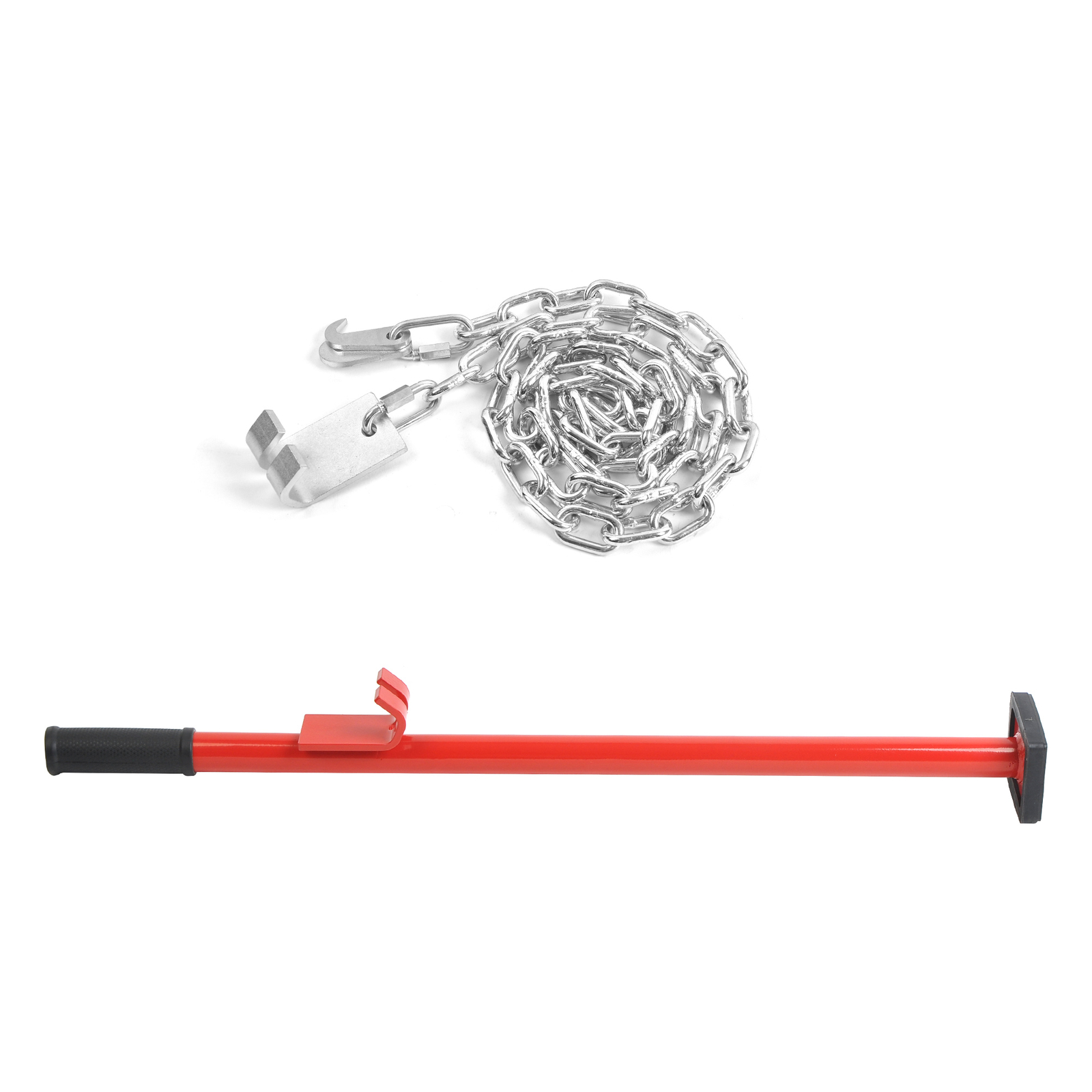 Pulling Stick Body Kit-Car Panel Bumper Alignment Repair Tool 6ft chain, J-hooks