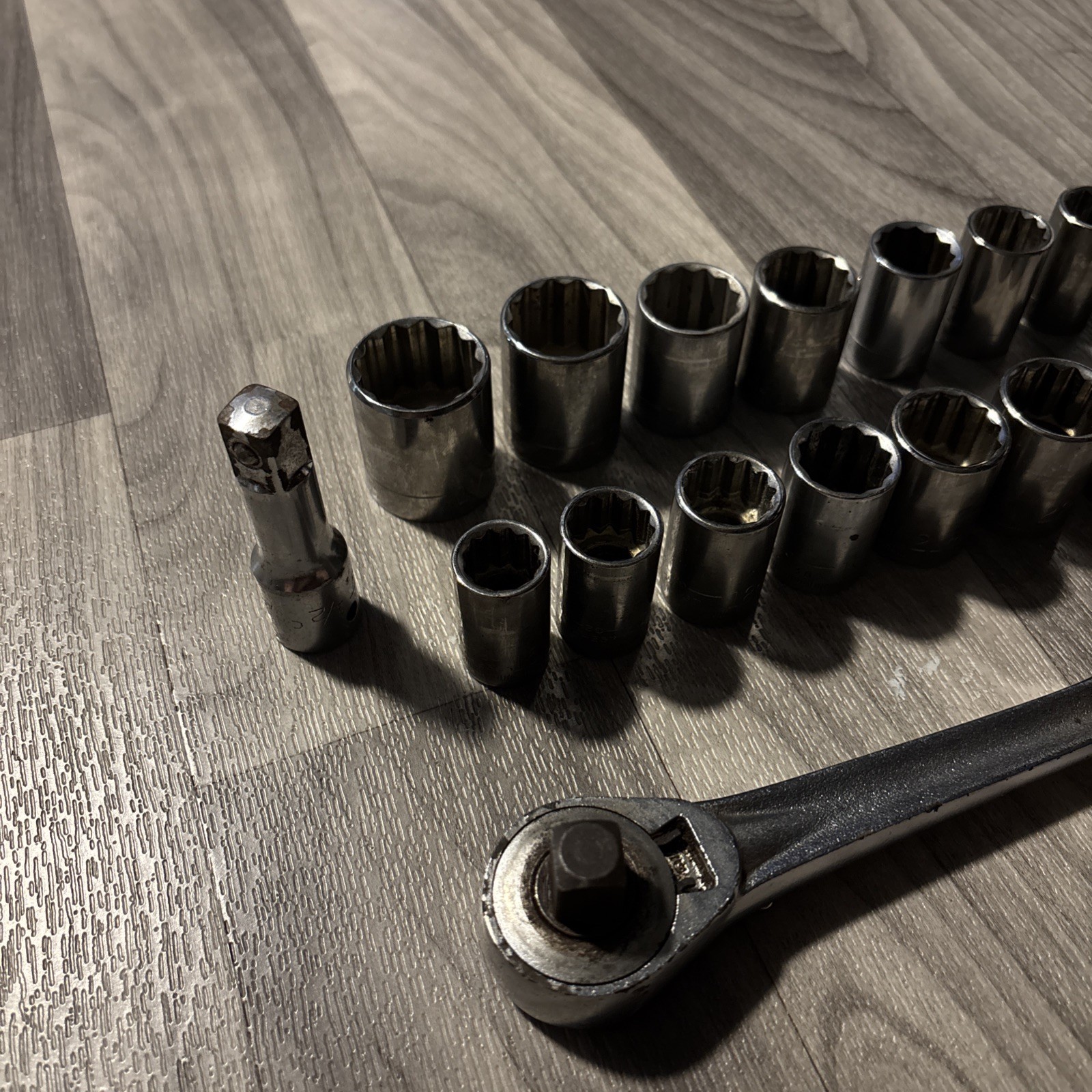 Vintage Craftsman =V= Socket Set 17 Piece’s 1/2” Drive standard & metric READ!!!