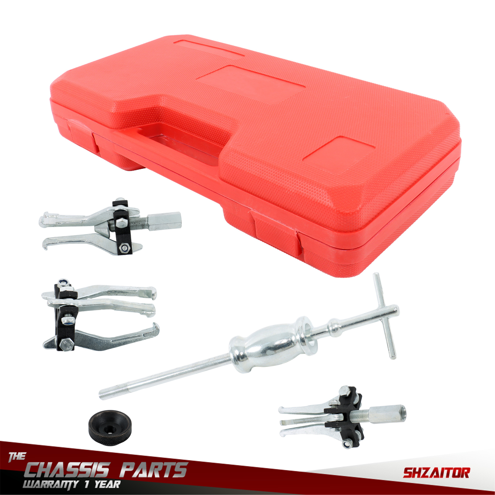 1 Set Gear Bearing Slide Hammer Puller 3 Jaw Internal External Puller Tool Kits