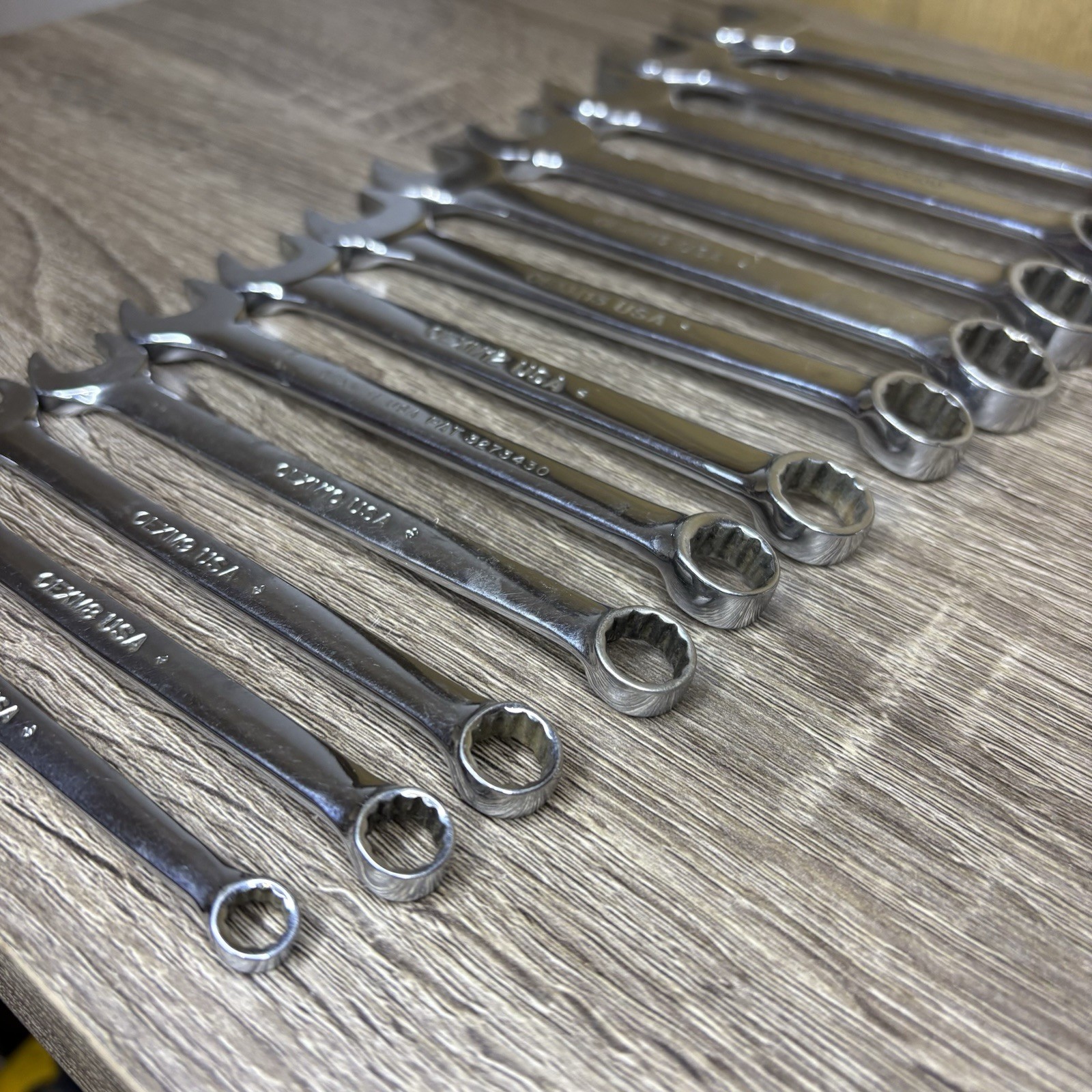 Snap-on 12pc Metric 12pt Flank Drive Short Combo Wrench Set OEXM6-OEXM19 6-19mm